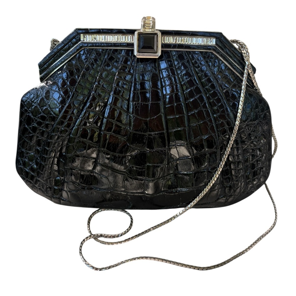 Judith Leiber Vintage Exotic Alligator Mini Bag 9 x 7 with COA